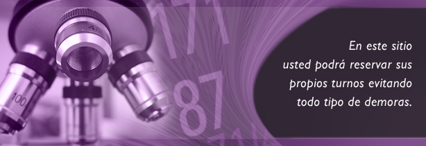 En este sitio usted podr� reservar sus propios turnos evitando todo tipo de demoras.